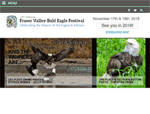 Tablet Screenshot of fraservalleybaldeaglefestival.ca